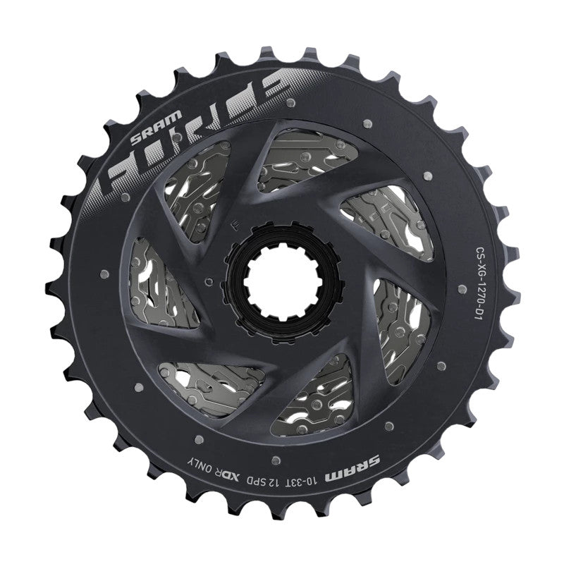 SRAM Force AXS Cassette XG-1270 - 10-28T Black