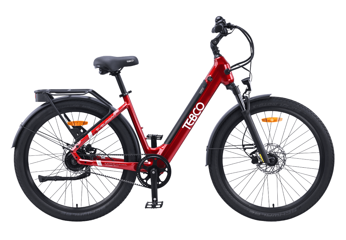 Tebco Suburban E-Bike - Cherry Red
