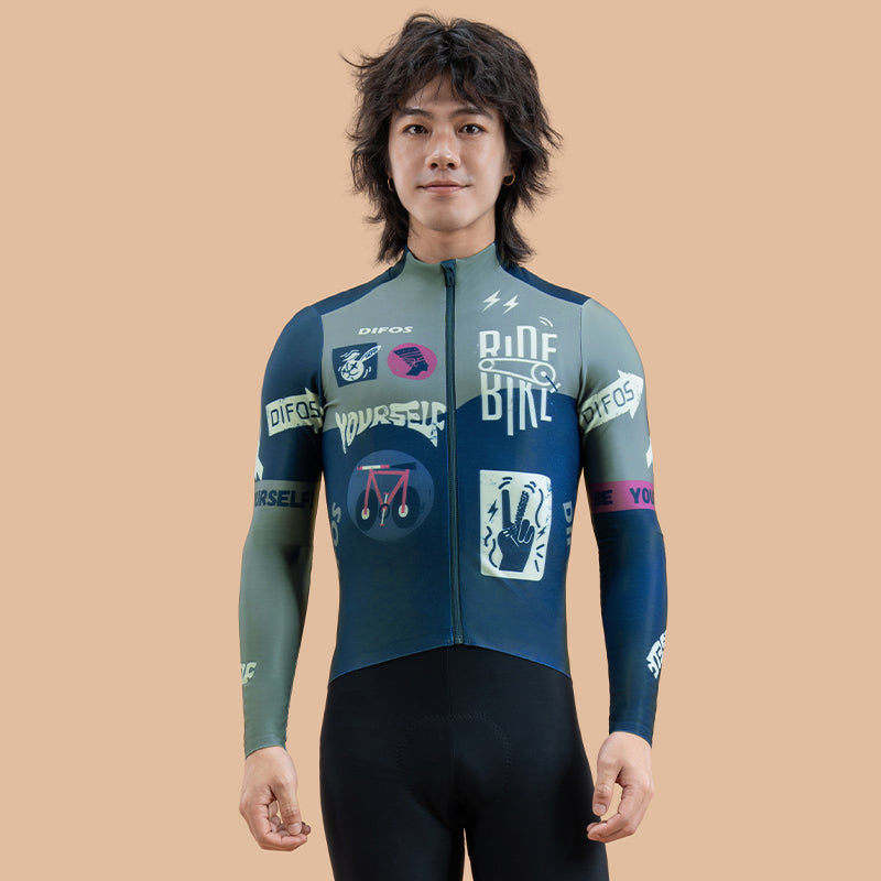 Santic Van Sko Thermal Long Sleeve Jersey - Grey