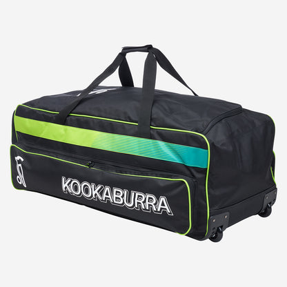 Kookaburra Pro 1.0 Kahuna Wheelie Bag - Black/Lime