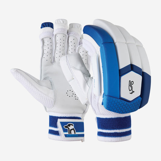 Kookaburra Pace Pro 5.0 Gloves - White/Blue