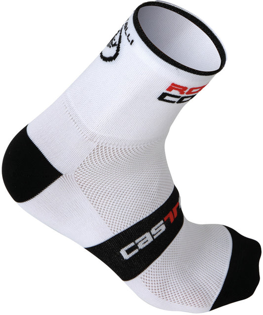 Castelli Rosso Corsa 9cm Socks - White/Black