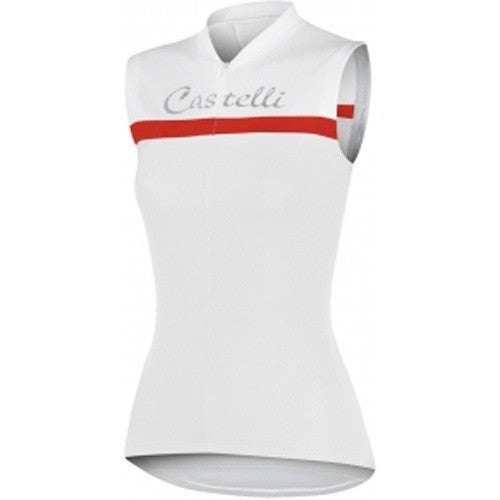 Castelli Womens Promessa Sleeveless Jersey - White