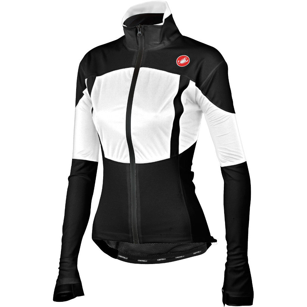 Castelli Womens Confronto Shell Jacket - Black/White