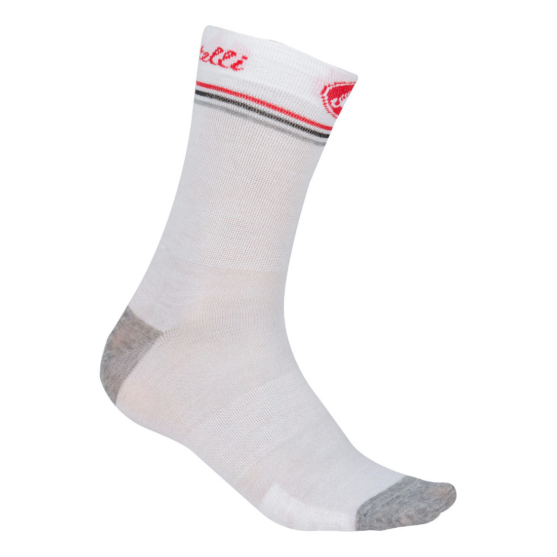 Castelli Womens Atelier 13cm Socks - Red White
