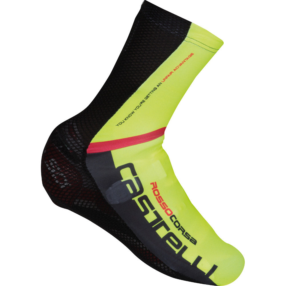 Castelli Aero Race MR Shoecover - Black/Yellow