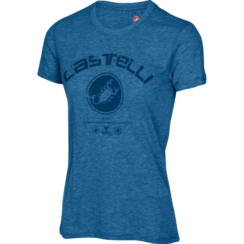 Castelli Womens Casual T-Shirt - Menange Blue