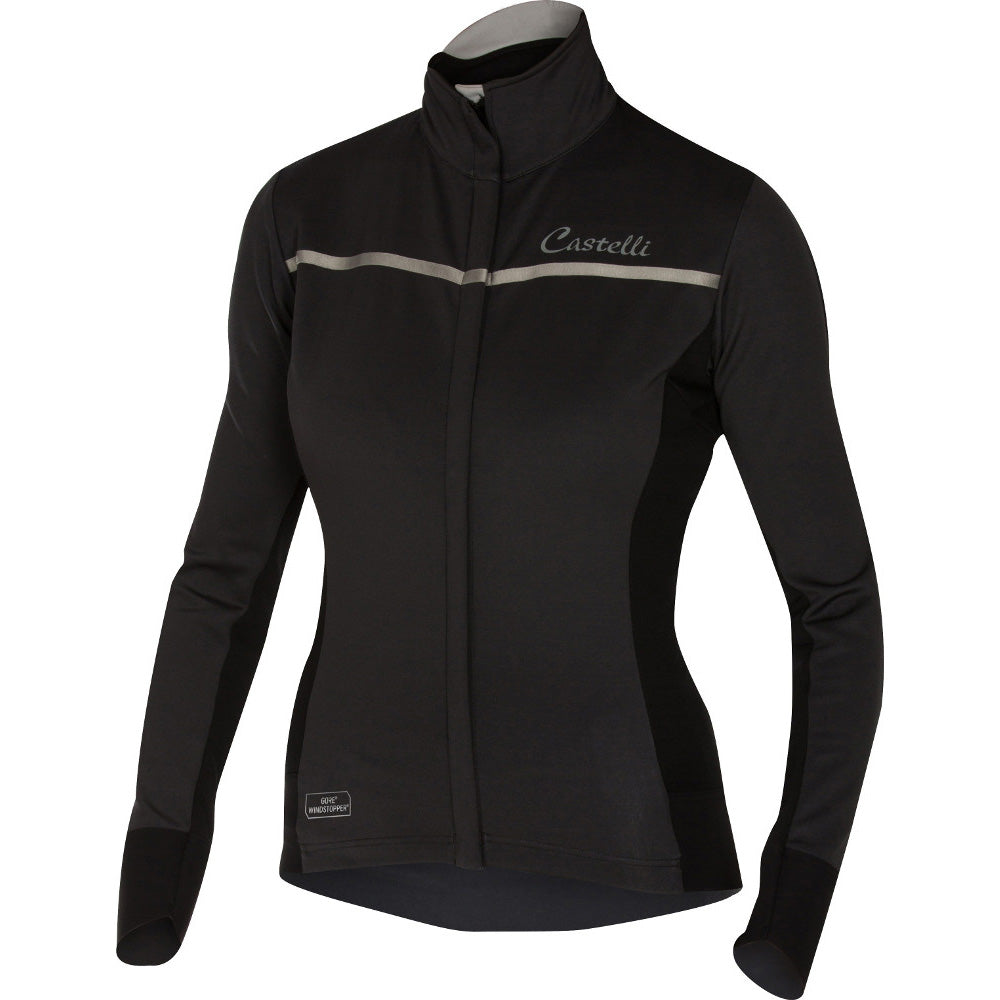 Castelli Womens Trasparente 3 Long Sleeve Jersey - Anthracite