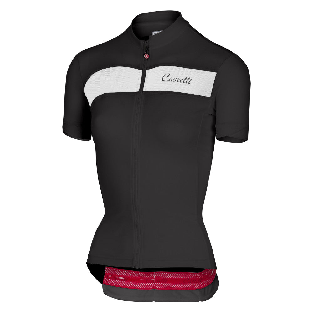Castelli Womens Scheggia Jersey - Black/White