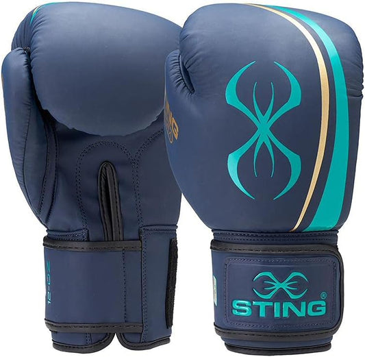 Sting Aurora Womens Boxing Gloves - Navy/Gold