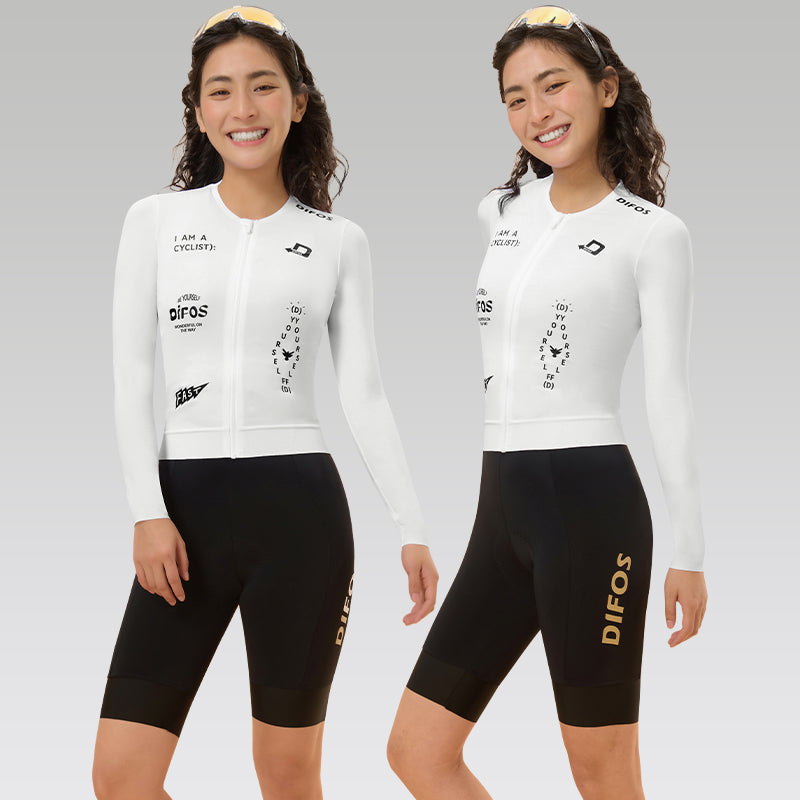 Santic Difos Colin Unisex Long Sleeve Jersey - White