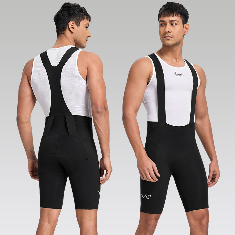 Santic Mens Tactic Bibshorts - Black