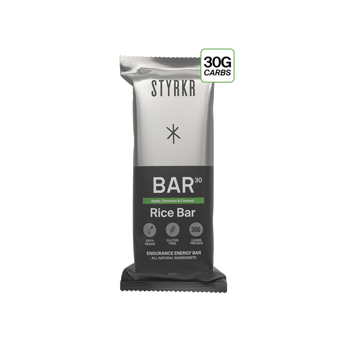 Styrkr BAR30 High Carb Rice Energy Bar - Apple / Cinnamon