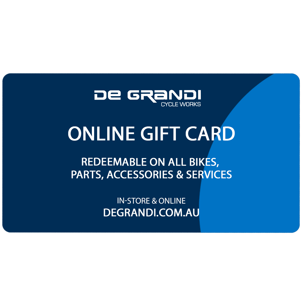 De Grandi Cycle Works Gift Card