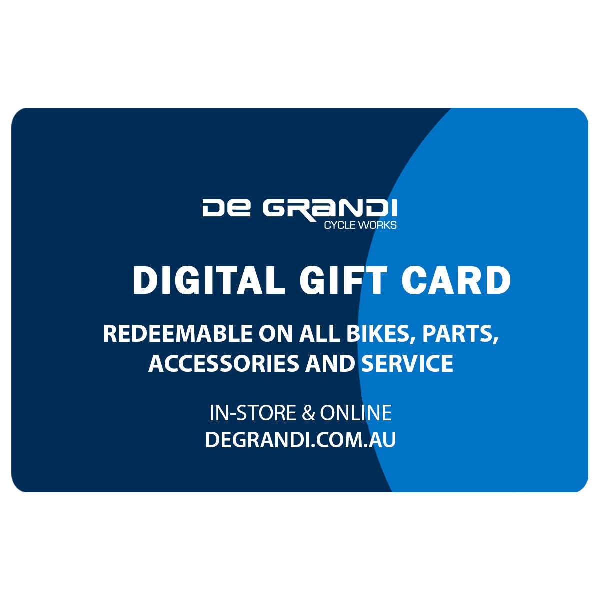 De Grandi Cycle Works Gift Card