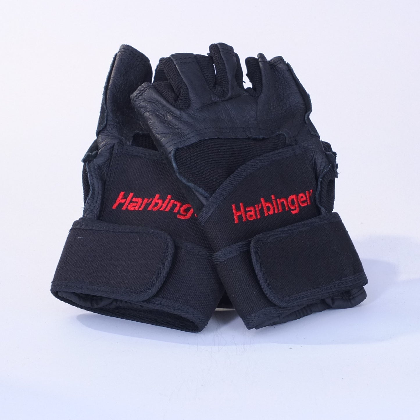 Harbinger Men's Pro Wrist Wrap Weight Lifting Gloves - Black