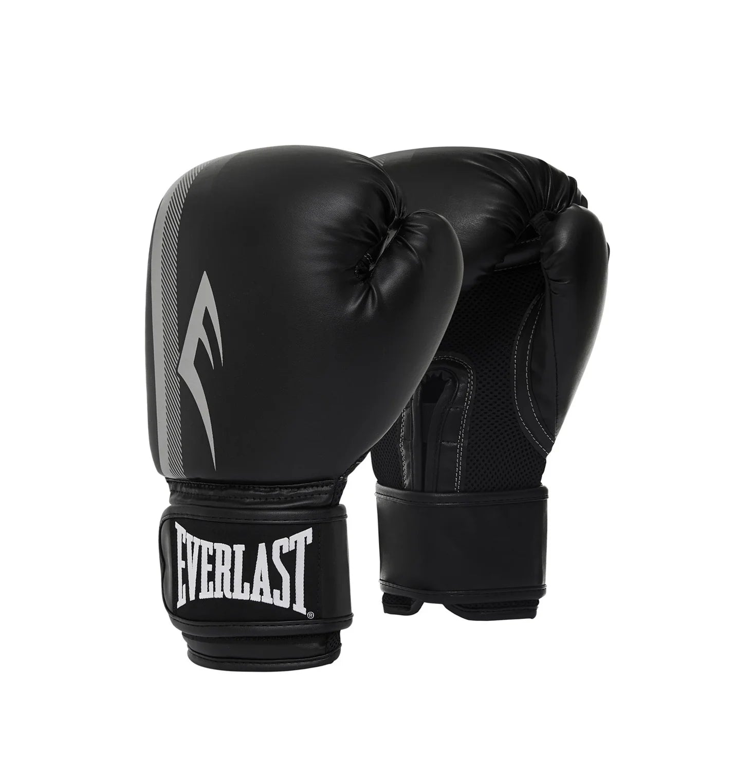 Everlast Pro Style Power Boxing Gloves Black Silver De Grandi Cycle Sport