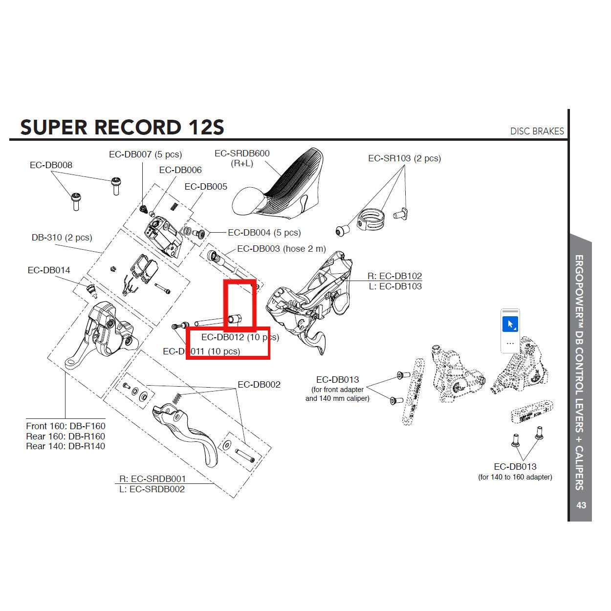 Campagnolo Genuine Spare Part EC-DB012