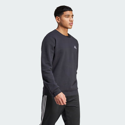 Adidas Mens Feel Cozy Sweatshirt - Black