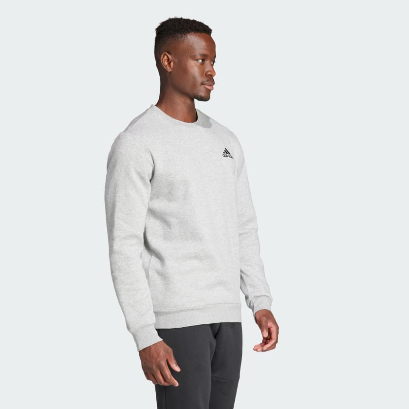 Adidas Mens Feel Cozy Sweatshirt - Grey