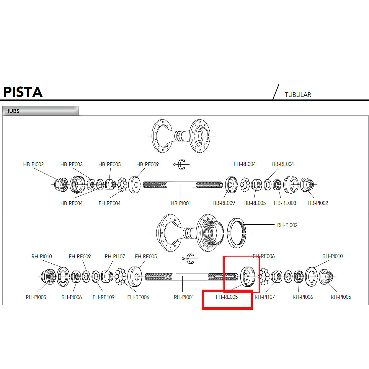 Campagnolo Genuine Spare Part FH-RE005
