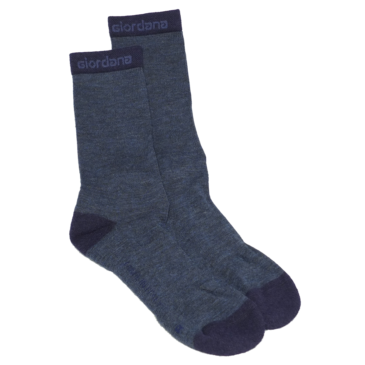 Giordana Tall Merino Socks - Charcoal Blue
