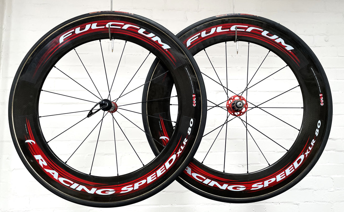 Fulcrum Racing Speed XLR 80 Wheelset - Black/Red