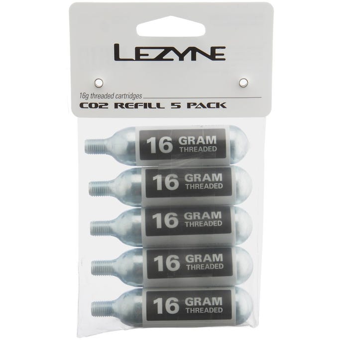 Lezyne 16g Co2 Cartridge 5 Pack