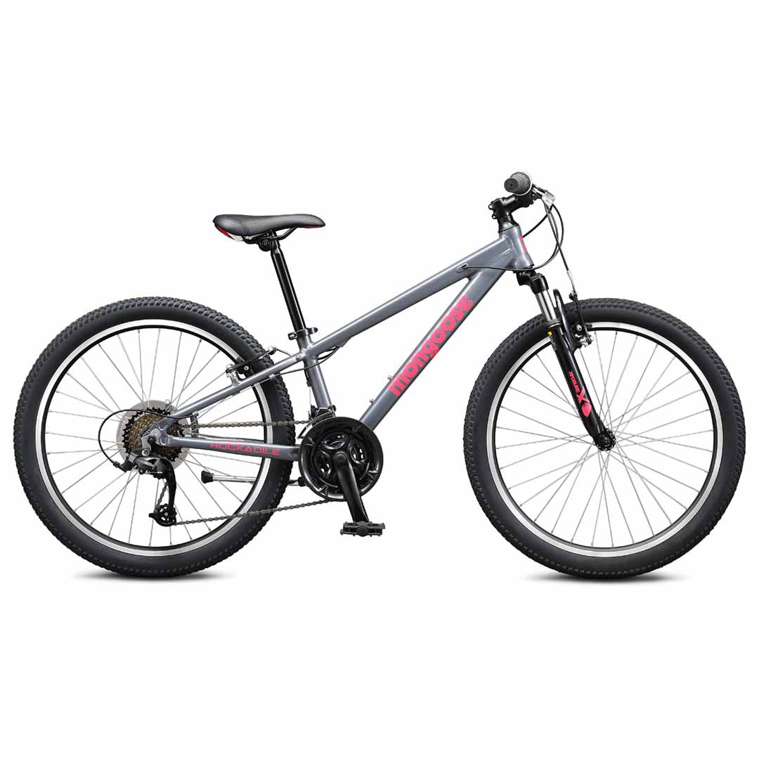 Mongoose Rockadile 24" Girls MTB - Grey