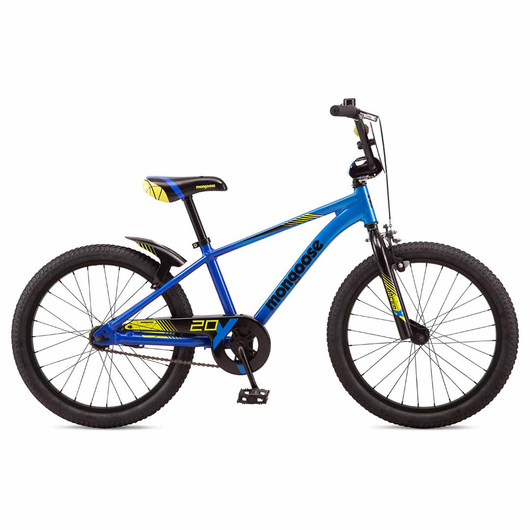 Mongoose Racer X Kids 20" BMX - Blue