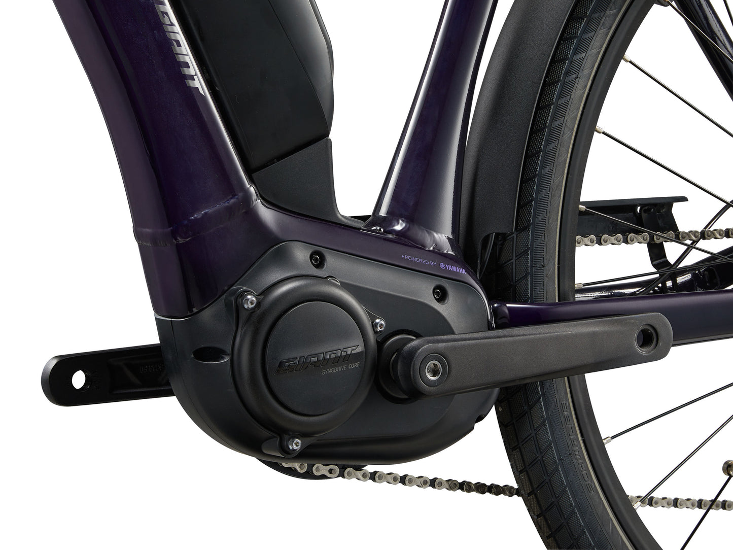 Giant Expression E+ E-Bike - Black Currant