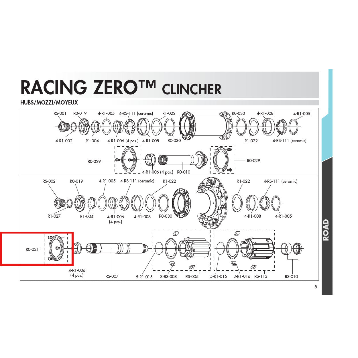 Fulcrum Genuine Spare Part R0-031