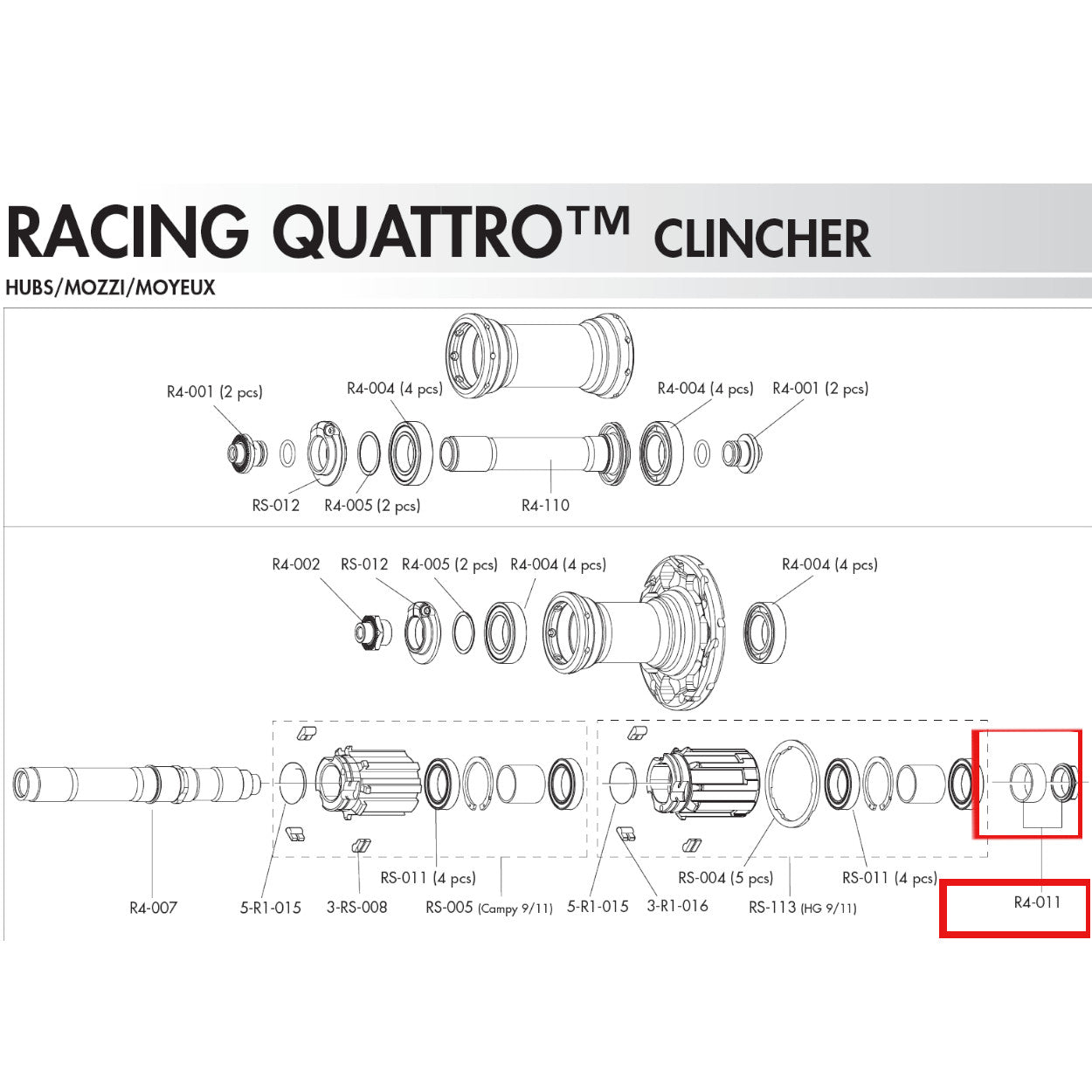 Fulcrum Genuine Spare Part R4-011