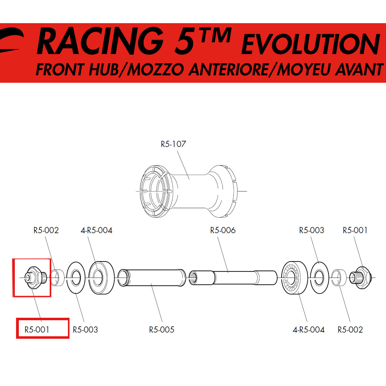 Fulcrum Genuine Spare Part R5-001