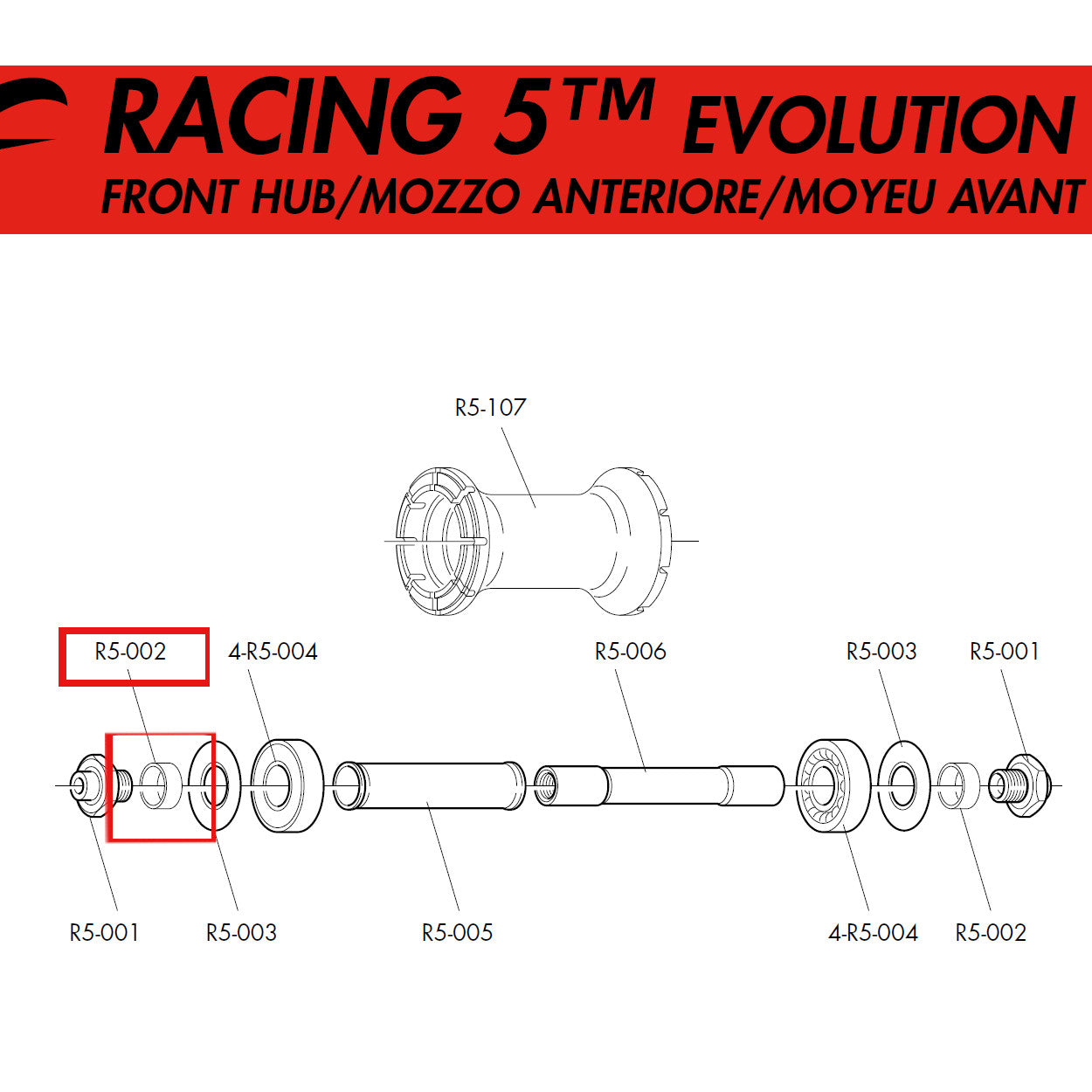 Fulcrum Genuine Spare Part R5-002