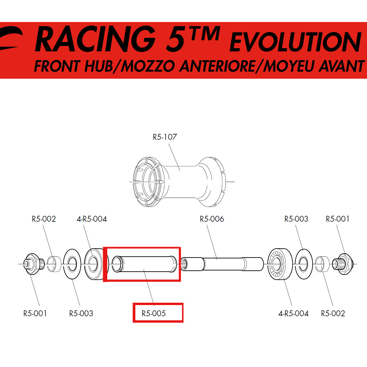 Fulcrum Genuine Spare Part R5-005