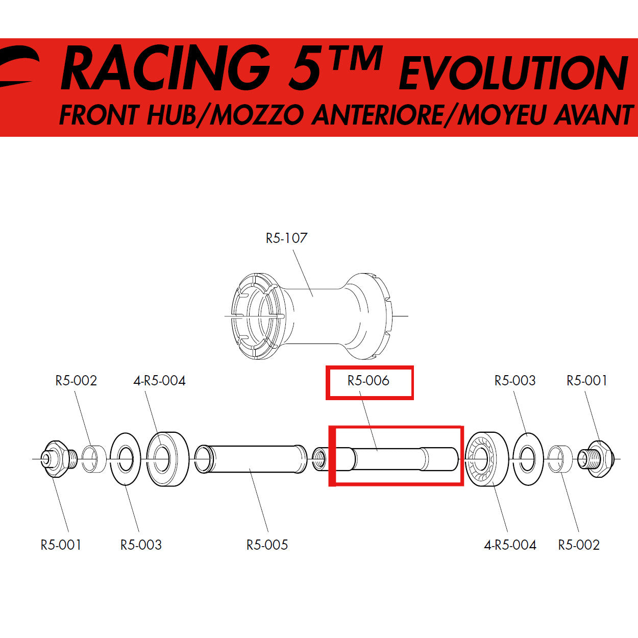 Fulcrum Genuine Spare Part R5-006