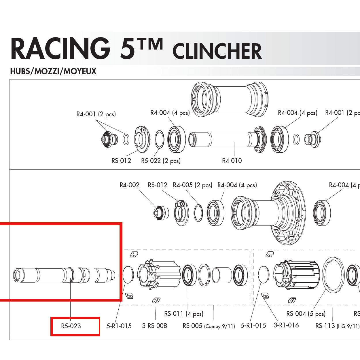 Fulcrum Genuine Spare Part R5-023