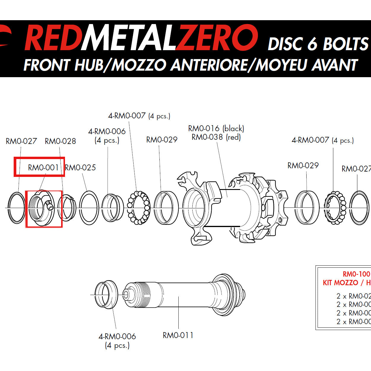 Fulcrum Genuine Spare Part RM0-001
