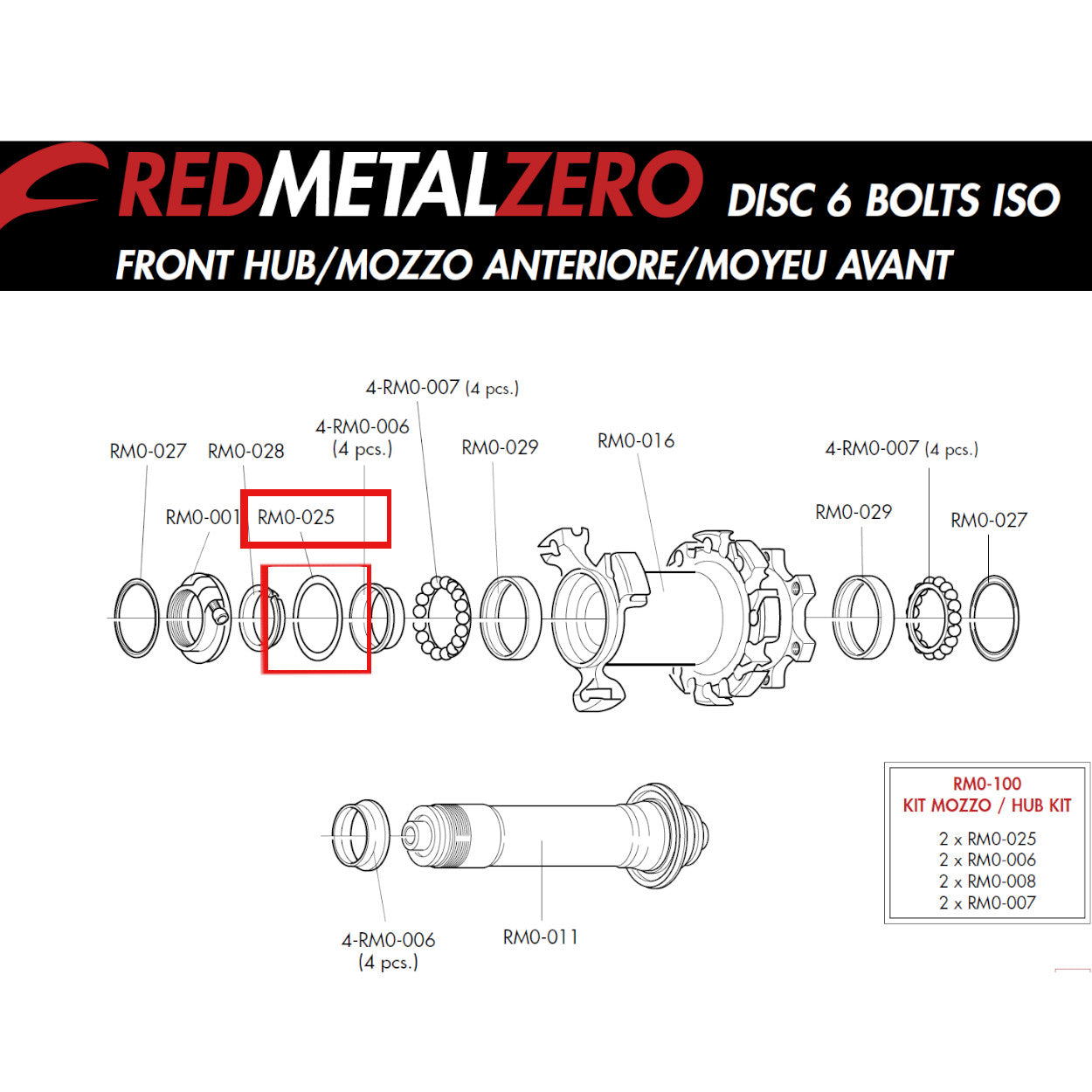 Fulcrum Genuine Spare Part RM0-025