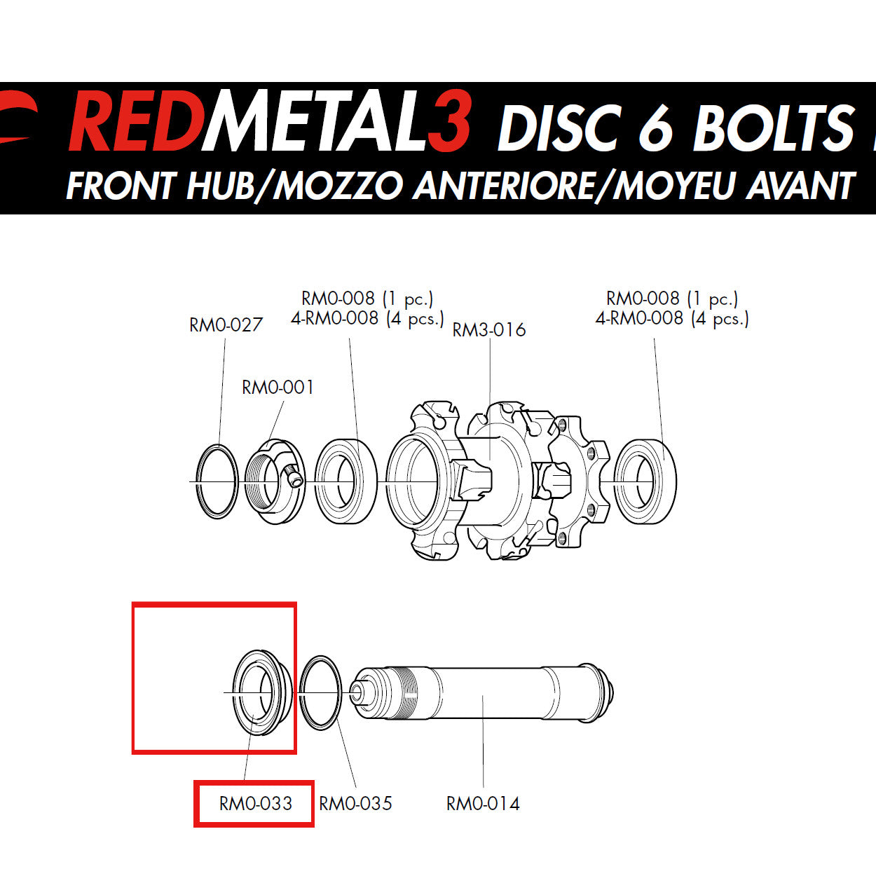 Fulcrum Genuine Spare Part RM0-033