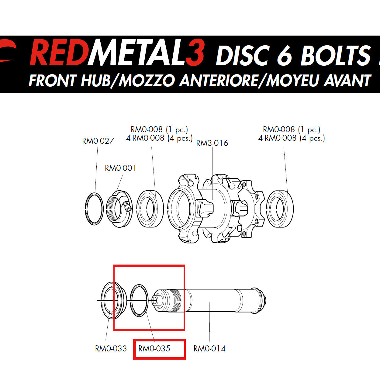 Fulcrum Genuine Spare Part RM0-035