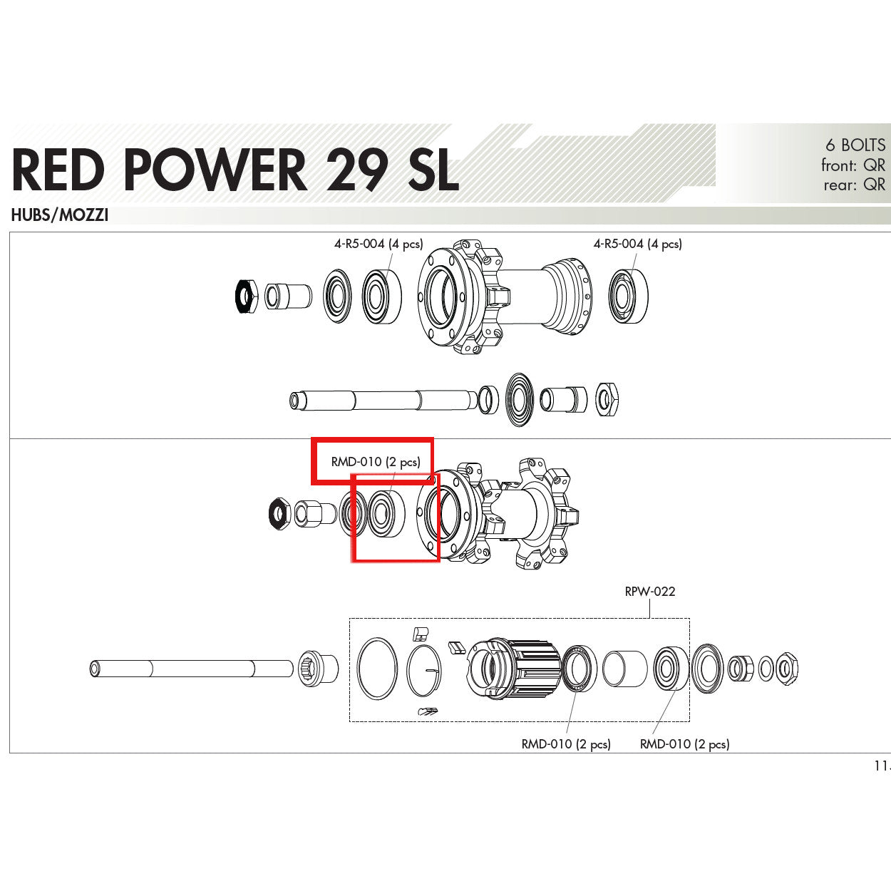 Fulcrum Genuine Spare Part RMD-010