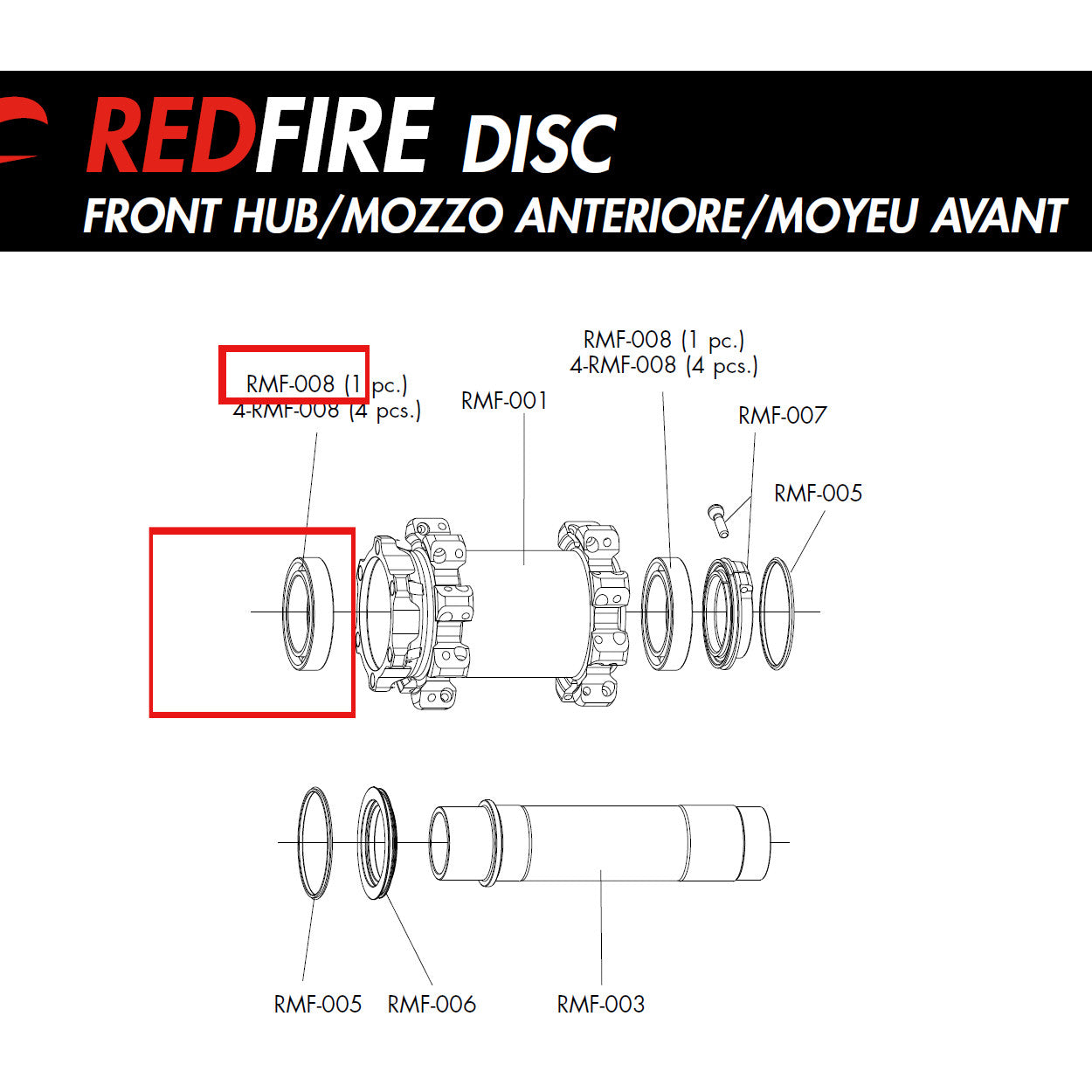 Fulcrum Genuine Spare Part RMF-008
