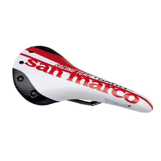 Wilier Racing Team San Marco Regal Carbon Saddle - Red / White