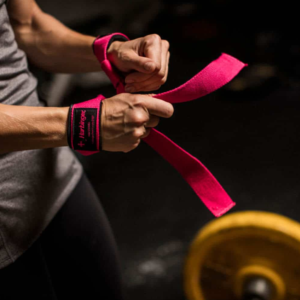 Harbinger Padded Cotton Lifting Straps- Pink