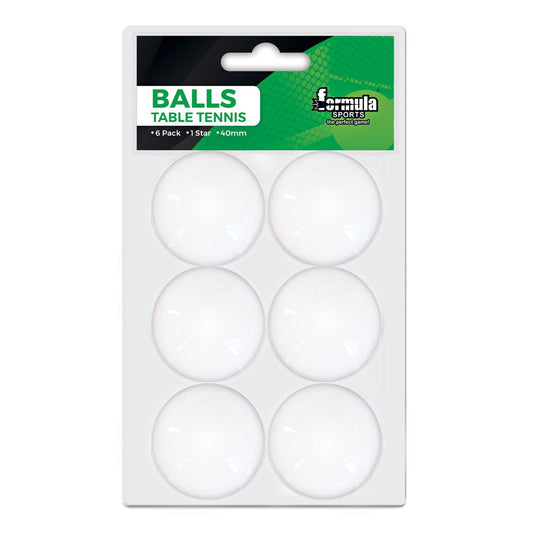 Formula Sports Balls 6pk - White