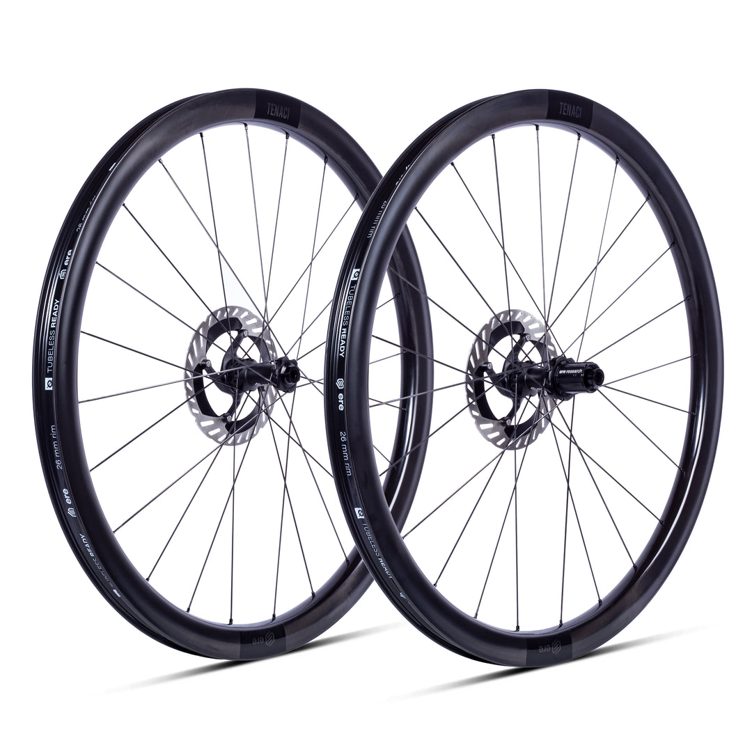 ERE Research Tenaci GA40 Aero Gravel Disc Wheelset - Matte Black