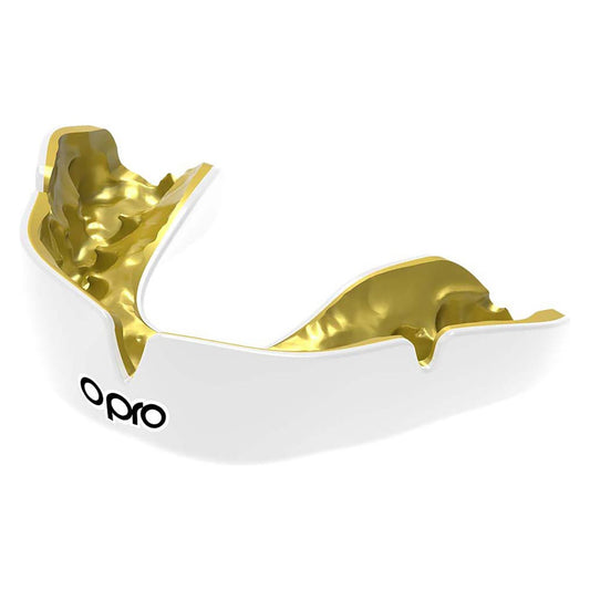 Opro Instant Custom Mouthguard - White/Gold
