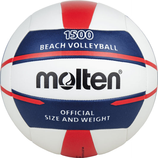 Molten 1500 Series Beach Volleyball - Wht/Blue/Red